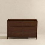 Lionel Mid Century Modern Solid Wood 6-Drawer Dresser - Image 4