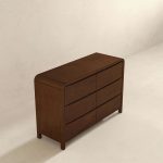 Lionel Mid Century Modern Solid Wood 6-Drawer Dresser - Image 5