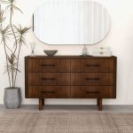 Logan Mid Century Modern Walnut Dresser With 6 Drawers - Image 4