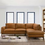 London  Leather Sectional Sofa Right Facing - Image 3