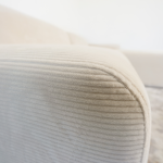 Mar Sectional Cream Corduroy Sofa (Right Facing) - Image 3