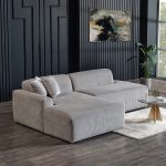 Mar Sectional Grey Corduroy Sofa (Left Facing) - Image 3