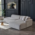 Mar Sectional Grey Corduroy Sofa (Right Facing) - Image 5