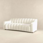 Marcus  Luxury Tight Back Cream Boucle Couch - Image 5