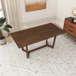 Marina  Solid Wood Dining Table In Brown - Image 3
