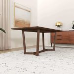 Marina  Solid Wood Dining Table In Brown - Image 4
