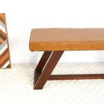 Marley Genuine Leather Bench In Tan - Image 4