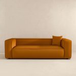 Marshall Modern Dark Yellow Boucle Sofa - Image 2