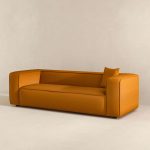 Marshall Modern Dark Yellow Boucle Sofa - Image 3