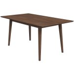 Mary Modern Style Solid Wood Rectangular Dining Kitchen Table 63" - Image 4