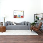 Mason Mid Century Modern Luxury Tight Back Curvy Grey Boucle Couch - Image 4