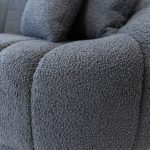 Maximilian Modern Japandi Style Tight Back Boucle Couches - Image 2
