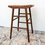 Maya 30" Genuine Leather Stool In Tan - Image 5