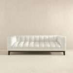 Melissa Mid-Century White Boucle Modern Sofa - Image 3