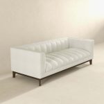 Melissa Mid-Century White Boucle Modern Sofa - Image 5