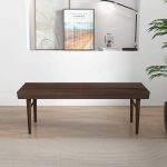 Mia Mid Century Modern Solid Wood Bench - Image 3