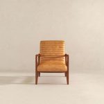 Micah Genuine Tan Leather Accent Chair - Image 5