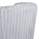 Mira Light Grey Velvet Swivel Chair - Image 4