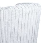 Mira White Velvet Swivel Chair - Image 3
