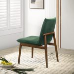 Monza Dark Green Velvet Dining Chair (Set Of 2) - Image 5
