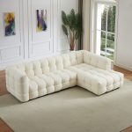 Morrison Right Sectional Sofa (Cream Boucle) - Image 2