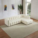 Morrison Right Sectional Sofa (Cream Boucle) - Image 3