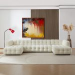 Morrison U Shape Corner Sofa (Cream Boucle) - Image 2
