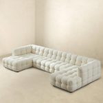 Morrison U Shape Corner Sofa (Cream Boucle) - Image 3