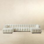 Morrison U Shape Corner Sofa (Cream Boucle) - Image 5
