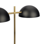 Nova Hydro Black Table Lamp with On/Off Switch Double Lamp with Faux Marble Base - Image 4