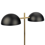 Nova Hydro Black Table Lamp with On/Off Switch Double Lamp with Faux Marble Base - Image 5