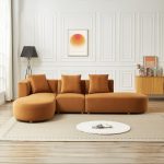 Orby  Velvet Sectional Sofa Left Facing - Image 2