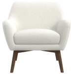 Panom  White Boucle Lounge Chair - Image 2