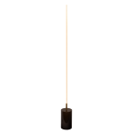 Prism Brassed Gold LED Floor Lamp with On/Off Switch Faux Marble Base - Image 2