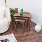 Ronald  MDF Nesting Accent Tables In Walnut (Set Of 3) - Image 2