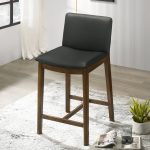 Shannon Counter Chair In Black Vegan Leather - Image 2