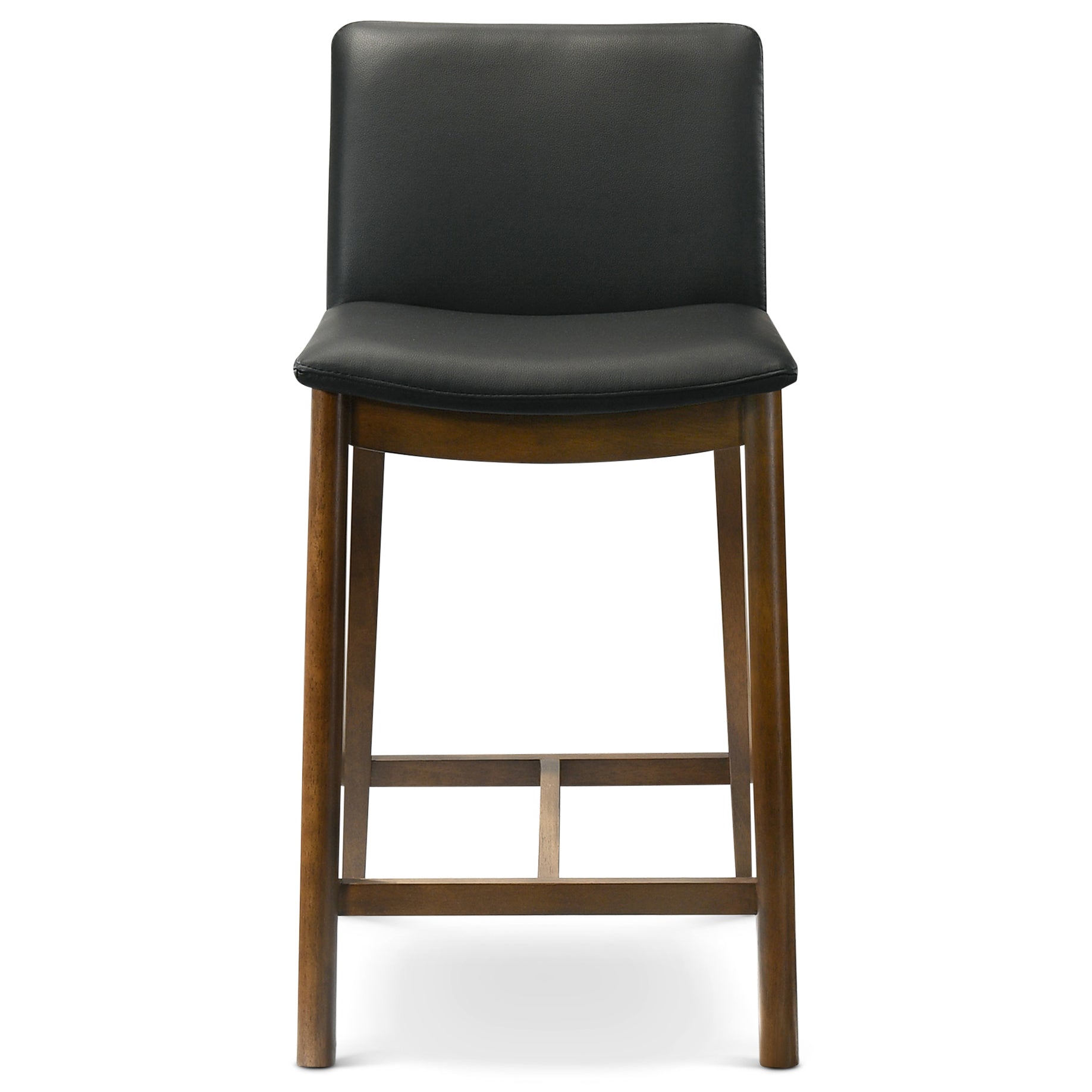 Shannon Counter Chair In Black Vegan Leather Shannon Counter Chair In Black Vegan Leather