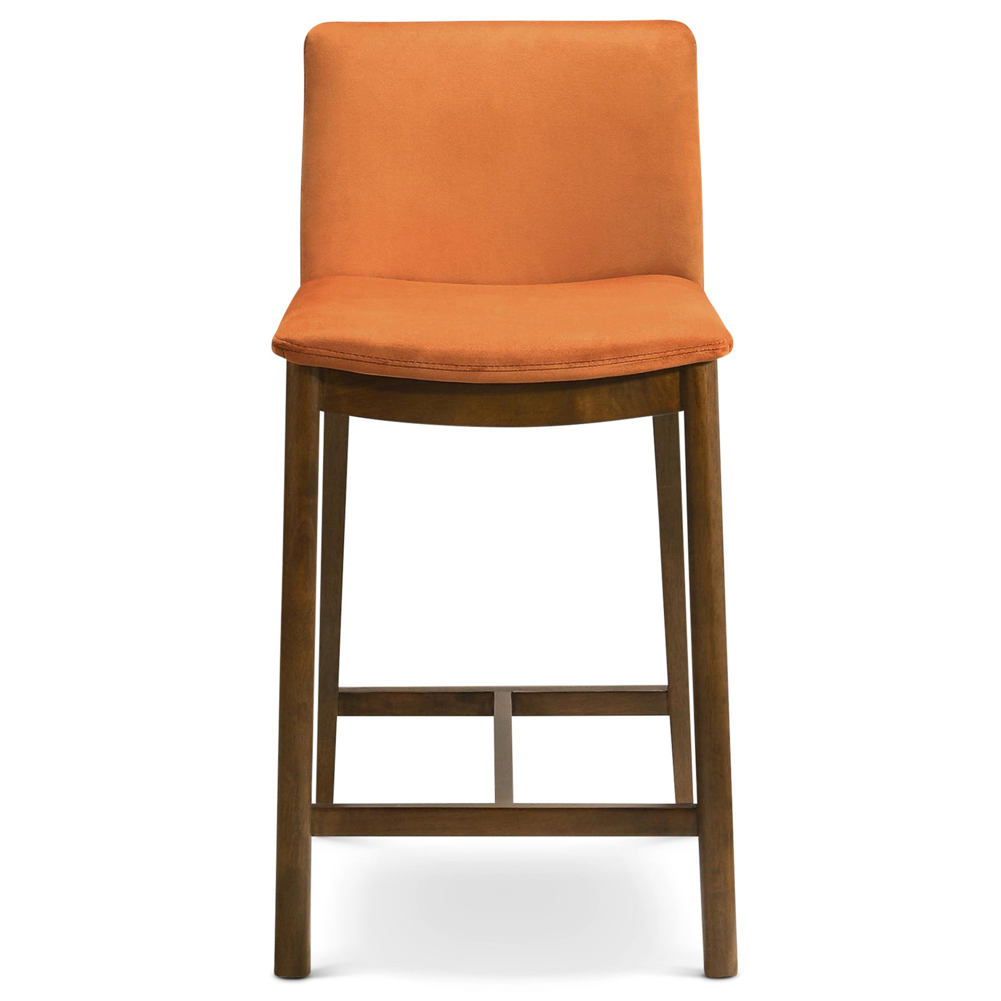 Shannon Counter Chair In Burnt Orange Velvet Shannon Counter Chair In Burnt Orange Velvet