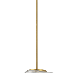 Soiree Four Candle Lights Pendant With Clear Glass - Satin Brass