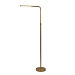 Verve Brassed Gold Floor Lamp with On/Off Switch Adjustable Led Round Base - Image 2