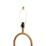 Vivid Brass Ring Base Floor Lamp with Large White Drum Shade - Image 5